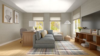 Modern, Bohemian, Minimal Living Room by Havenly Interior Designer Philippa