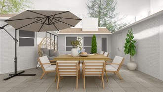 Modern, Warm Transitional Outdoor Space by Havenly Interior Designer Melory
