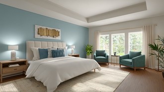 Contemporary, Midcentury Modern, Contemporary Luxe Bedroom by Havenly Interior Designer Rachel