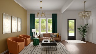 Contemporary, Midcentury Modern, Contemporary Luxe Entryway by Havenly Interior Designer Rachel