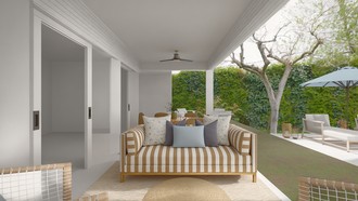 Coastal, Glam, Preppy, Modern Cottage, Traditional Charm Outdoor Space by Havenly Interior Designer Candice