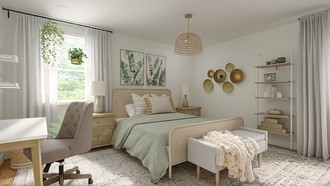 Bohemian, Farmhouse Bedroom by Havenly Interior Designer Candice