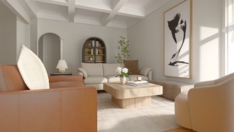 Rustic, Transitional, Organic Modern Living Room by Havenly Interior Designer Jacqueline