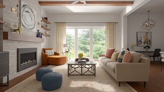 Contemporary, Modern, Contemporary Luxe Living Room by Havenly Interior Designer Rachel