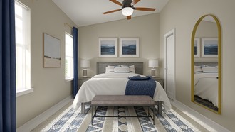 Modern, Bohemian, Traditional, Farmhouse, Contemporary Luxe Bedroom by Havenly Interior Designer Adelaida