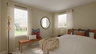 Bohemian, Midcentury Scandi Bedroom by Havenly Interior Designer Eleonor