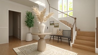Classic, Traditional, Farmhouse, Transitional Entryway by Havenly Interior Designer Amber