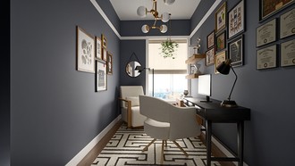 Contemporary, Modern, Industrial Office by Havenly Interior Designer Amber