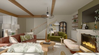 Modern, Eclectic, Rustic, Global, Inspired Modern, Organic Modern Living Room by Havenly Interior Designer Allison