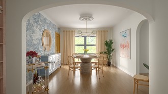 Modern, Coastal, Glam, California Cool, New Classic Dining Room by Havenly Interior Designer Allison