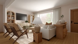 Organic Modern Living Room by Havenly Interior Designer Marcela