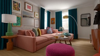 Midcentury Modern Living Room by Havenly Interior Designer Erin
