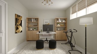 Modern, Parisian Modern, Contemporary Luxe Office by Havenly Interior Designer Adina