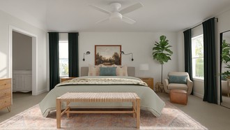 Bohemian, Midcentury Modern Bedroom by Havenly Interior Designer Megan