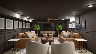 Rustic, Transitional Living Room by Havenly Interior Designer Erin