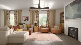 Inspired Modern, New Classic Living Room by Havenly Interior Designer Erin