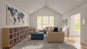 Classic, Contemporary Luxe, Organic Modern, Warm Transitional Playroom by Havenly Interior Designer Rachel