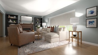 Farmhouse Living Room by Havenly Interior Designer Valeria