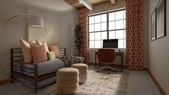 Eclectic, Industrial, Library, Parisian Modern, Organic Modern Office by Havenly Interior Designer Amber