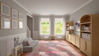 Bohemian, Glam Playroom by Havenly Interior Designer Mikaela