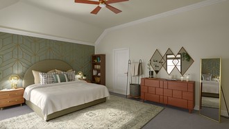 Contemporary, Eclectic, Glam Bedroom by Havenly Interior Designer Rachel