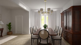 Classic, Coastal, Traditional Dining Room by Havenly Interior Designer Lindsay
