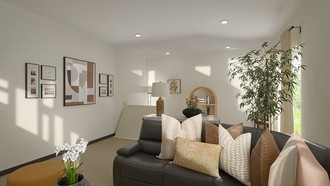 Industrial, Transitional Living Room by Havenly Interior Designer Alexandra