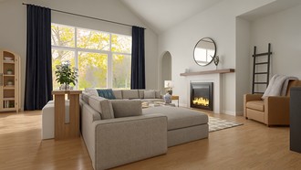 Contemporary, Transitional, Classic Contemporary Living Room by Havenly Interior Designer Jacqueline