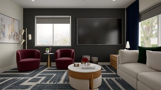 Contemporary, Glam, Artful Eclectic Living Room by Havenly Interior Designer Rachel