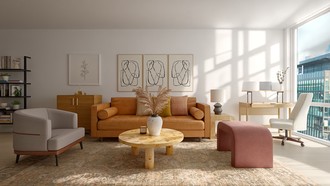 Midcentury Modern, Inspired Modern Living Room by Havenly Interior Designer Jacqueline