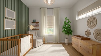 Organic Modern, Warm Transitional Nursery by Havenly Interior Designer Megan