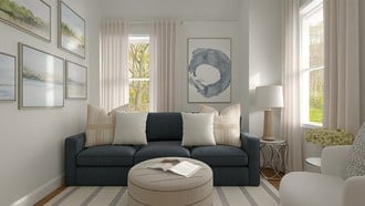 Classic Coastal Living Room by Havenly Interior Designer Jaime