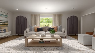 Classic, Warm Transitional, New Classic Living Room by Havenly Interior Designer Rachel