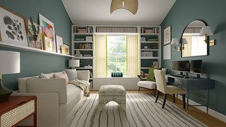 Midcentury Scandi Reading Room by Havenly Interior Designer Erin