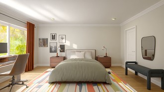 Global, Midcentury Modern Bedroom by Havenly Interior Designer Gabriel