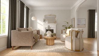 Midcentury Modern, Scandinavian Living Room by Havenly Interior Designer Mariel