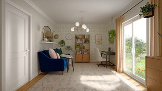 Eclectic Office by Havenly Interior Designer Erin