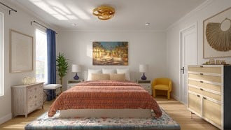 Parisian Modern, Contemporary Luxe Bedroom by Havenly Interior Designer Rachel