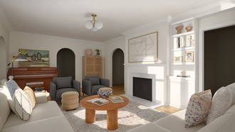Eclectic Living Room by Havenly Interior Designer Leah