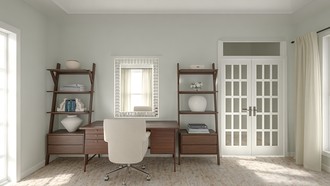 Classic, Glam, Midcentury Modern Office by Havenly Interior Designer Candice