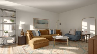 Modern, Traditional, Transitional Living Room by Havenly Interior Designer Trenton