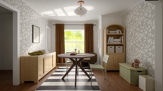 Eclectic, Inspired Modern Playroom by Havenly Interior Designer Yarin