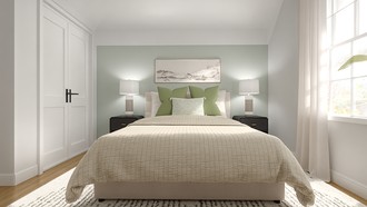Organic Modern, Warm Transitional Bedroom by Havenly Interior Designer Rachel