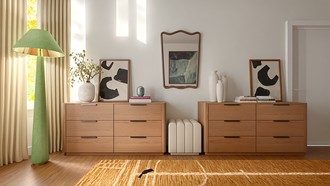 Contemporary, Eclectic, Transitional, Artful Eclectic Bedroom by Havenly Interior Designer Camila