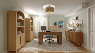Classic Coastal Office by Havenly Interior Designer Natalia