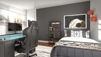 Modern, Industrial Bedroom by Havenly Interior Designer Stephanie