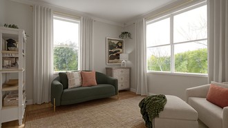 Organic Modern Living Room by Havenly Interior Designer Stephanie