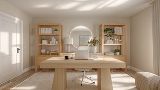 Organic Modern Office by Havenly Interior Designer Kennedy
