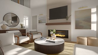 Modern, Transitional Living Room by Havenly Interior Designer Kennedy