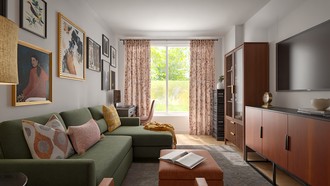 Eclectic Living Room by Havenly Interior Designer Veronica